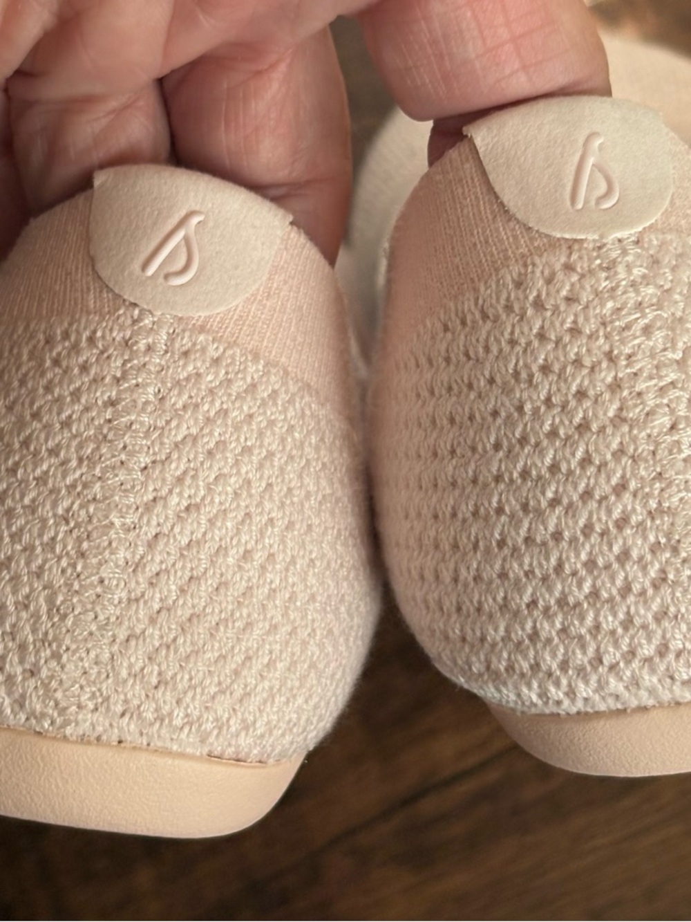 Allbirds Women Sz 7.5 Tree Breezers Sustainable knit Ballet Flat Calm Taupe - Picture 3 of 9